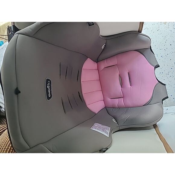 Evenflo Tribute Seat Cover Fabric Cushion Padding Replacement Padding Pink/Gray - Picture 6 of 10